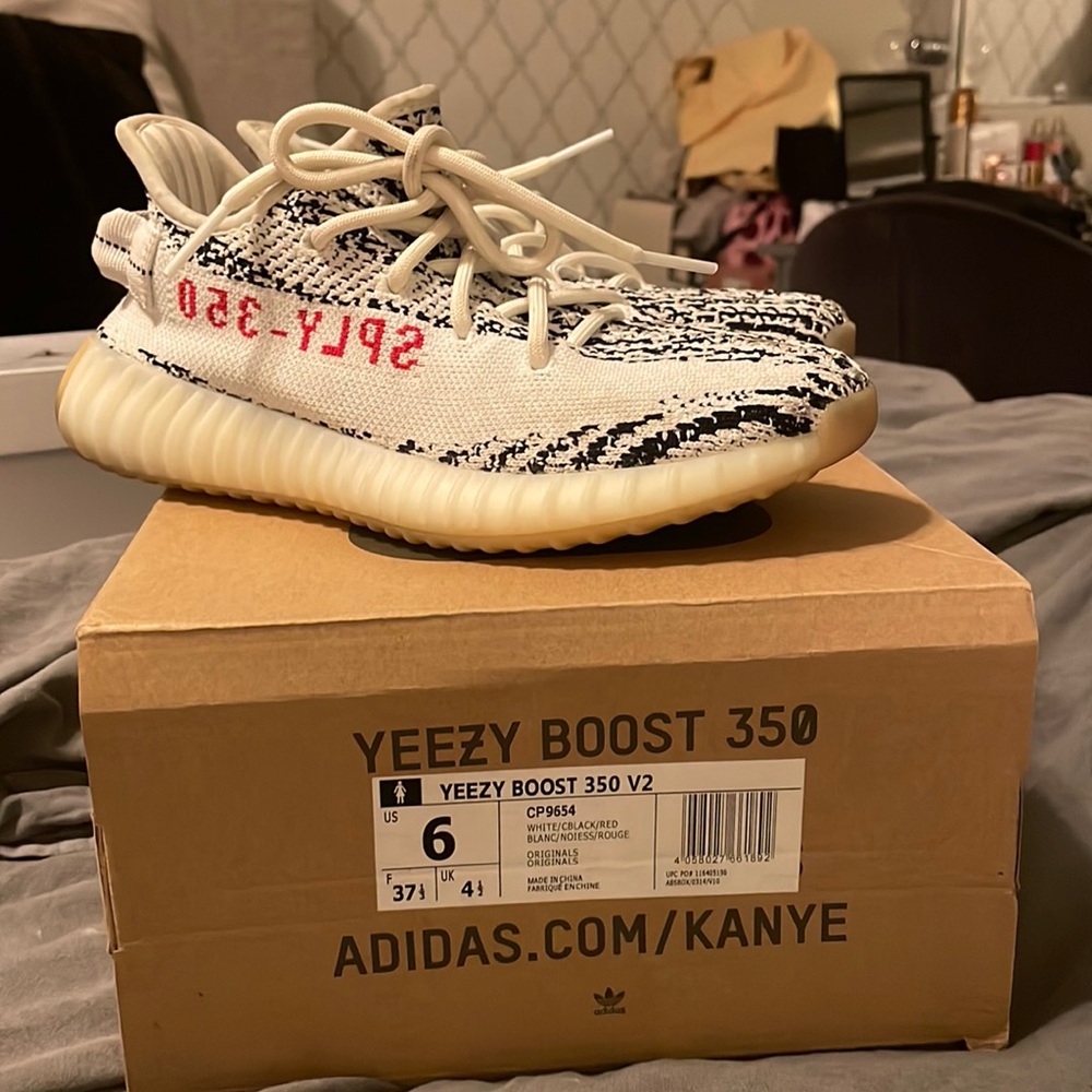 Zebra Yeezys
